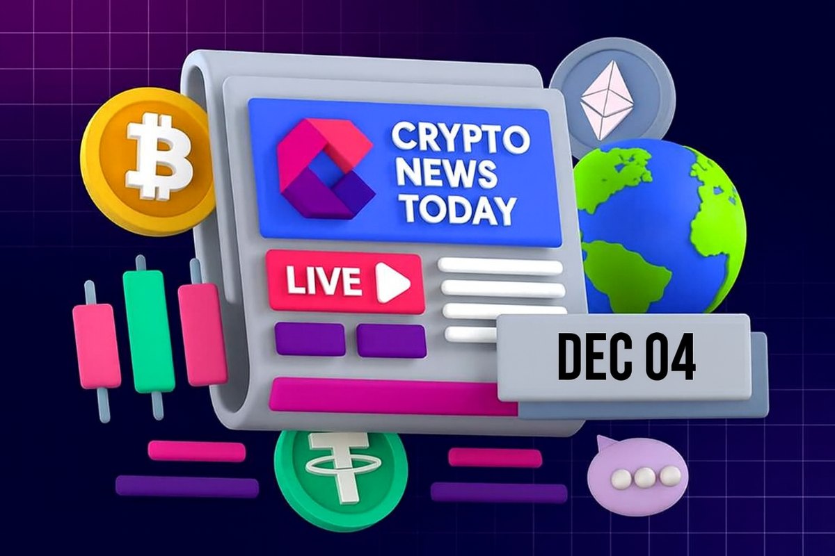 [LIVE] Crypto News Today: Latest Updates for Dec. 04, 2025 – Bitcoin Selling Pressure Eases as Market Rebounds; ETH Breaks $3.2K